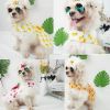 Floral Dog Dress with Bow Summer Skirt for Small and Medium Dogs