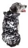 Pet Life Luxe “Paw Dropping” Gray-Scale Tiger Pattern Mink Fur Dog Coat Jacket