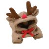 Christmas Plush Pet Hoodie Jacket – Warm Winter Coat for Puppies & Small Dogs