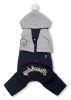 Touchdog Designer Quilted Full Body Dog Hoodie Sweater