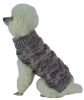 Royal Bark Heavy Cable Knit Designer Dog Sweater