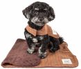 Touchdog Windowpane Plaid Dog Jacket + Reversible Mat (2-in-1 Set)