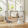 Wooden Pet Fence for Cats Small and Medium Dogs
