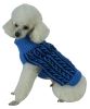 Dual Color Weaved Heavy Cable Knit Designer Dog Sweater