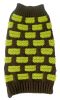 Fashion Weaved Heavy Knit Ribbed Turtleneck Dog Sweater