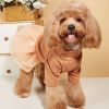 Solid Color Twist Knit Turtleneck Dog Sweater with Mesh Skirt – Small & Medium