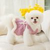 Warm Thickened Autumn & Winter Dog Clothes – Bow Sweater Skirt