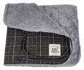 Touchdog Windowpane Plaid Dog Jacket + Reversible Mat (2-in-1 Set)