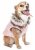 Pet Life Luxe “Pinkachew” Designer Mink Fur Dog Coat Jacket