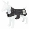 Touchdog Windowpane Plaid Dog Jacket + Reversible Mat (2-in-1 Set)