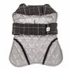 Touchdog Windowpane Plaid Dog Jacket + Reversible Mat (2-in-1 Set)