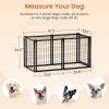 Large Indoor Dog Crate with Top – 47.2" x 22" x 24", Black
