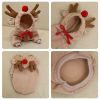 Christmas Plush Pet Hoodie Jacket – Warm Winter Coat for Puppies & Small Dogs