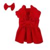 Christmas Dog Dress for Small Medium Dogs Winter New Year Non-Elastic Pet Apparel