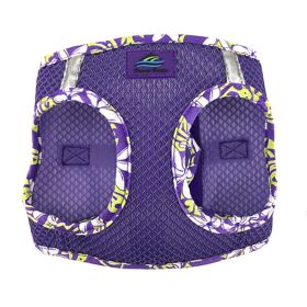 American River Choke Free Harness Hawaiian Trim (Color: Paisley Purple, size: X-Large)