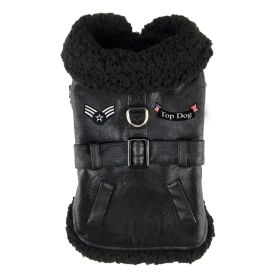 Top Dog Flight Harness Coat (Color: Black, size: 2X-Large)