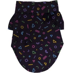 Hawaiian Camp Shirt (Color: Geometric Retro, size: 2X-Large)