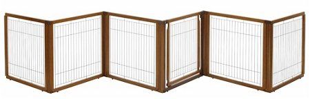 Convertible Elite 6-Panel Pet Gate (Option: Black)