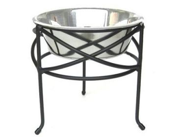 Elevated Dog Bowl with Mesh Design (Option: Large)
