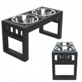 Libro Double Diner Elevated Dog Feeder (Option: Large)