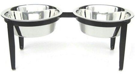 Visions Elevated Double Dog Bowl (Option: Large)