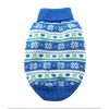 Combed Cotton Dog Sweater with Snowflake & Hearts Design