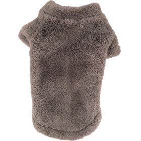 Soft Plush Pullover (Color: Soft Brown, size: small)
