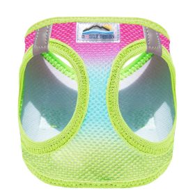 American River Choke Free Dog Harness Ombre Collection (Color: Rainbow, size: small)