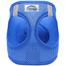 American River Solid Ultra Choke Free Dog Harness (Color: Cobalt Blue, size: small)
