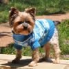 Combed Cotton Dog Sweater with Snowflake & Hearts Design