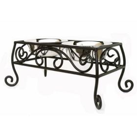 Noblesse Elevated Pet Feeding Station (Option: Large)